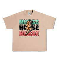 Burro nurse leopard lightning bolt Urban Heavy Tee - MaliasSmallBusiness