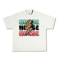Pistachio nurse leopard lightning bolt Urban Heavy Tee - MaliasSmallBusiness