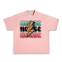 Salmon nurse leopard lightning bolt Urban Heavy Tee - MaliasSmallBusiness