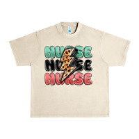 Sandshell nurse leopard lightning bolt Urban Heavy Tee - MaliasSmallBusiness