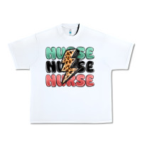 White nurse leopard lightning bolt Urban Heavy Tee - MaliasSmallBusiness