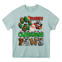 Arona merry christmas paws with santa Heavy Core Tee - AdoDesignShop