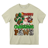 Mossy merry christmas paws with santa Heavy Core Tee - AdoDesignShop