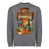 Thankful Fall Cross Heavyweight Sweatshirt | Teevron