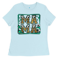 Baby Blue soccer mama Ladies Tee - Jasminsmagicworld