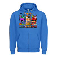 True Royal Happy Hallothanksmas teeth Zipper Hoodie - texasbilliewilder