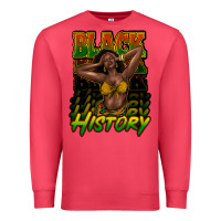 Cardinal Black history afro woman Premium Sweatshirt - HowdyJamesFarm