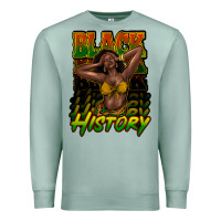 Black History Afro Woman Premium Sweatshirt | Teevron