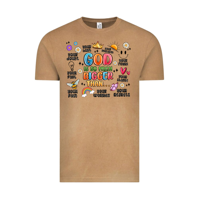 God Is So Much Bigger Than... Vintage Tee by MaliasSmallBusiness | Teevron