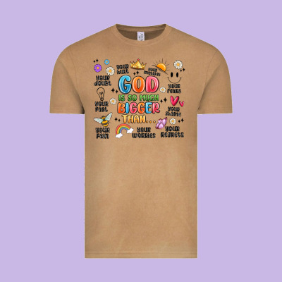 God Is So Much Bigger Than... Vintage Tee Designed By Maliassmallbusiness