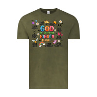 Vintage Olive god is so much bigger than... Vintage Tee - MaliasSmallBusiness