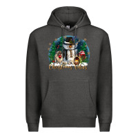 Charcoal Heather christmas vibes Premium Hoodie - CowGirlArtShop