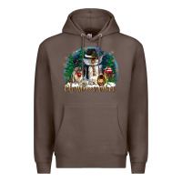 Coffee christmas vibes Premium Hoodie - CowGirlArtShop