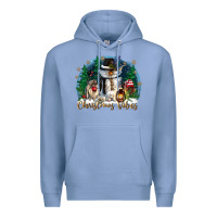 Colony Blue christmas vibes Premium Hoodie - CowGirlArtShop
