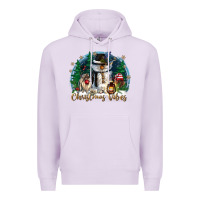 Lilac christmas vibes Premium Hoodie - CowGirlArtShop