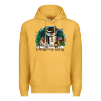 Mustard christmas vibes Premium Hoodie - CowGirlArtShop