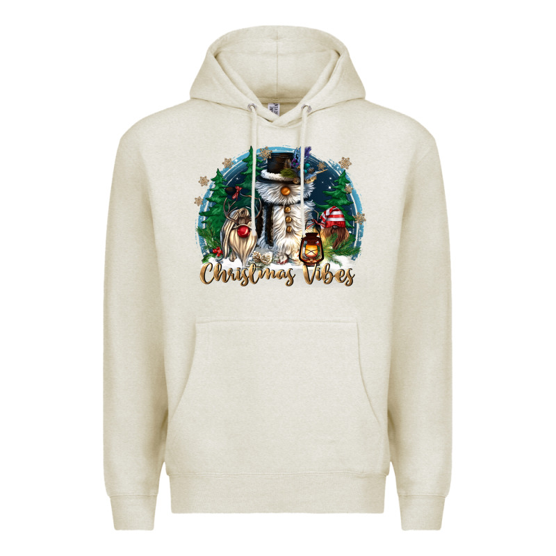 Christmas Vibes Premium Hoodie by CowGirlArtShop | Teevron