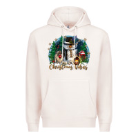 Pale Pink christmas vibes Premium Hoodie - CowGirlArtShop