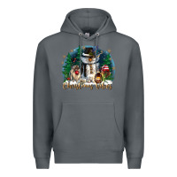 Rock christmas vibes Premium Hoodie - CowGirlArtShop