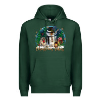 Sports Green christmas vibes Premium Hoodie - CowGirlArtShop