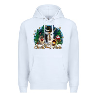 White christmas vibes Premium Hoodie - CowGirlArtShop