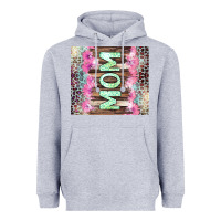 Heather Grey Mom leopard Heavyweight Hoodie - CowGirlArtShop