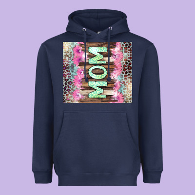 Mom Leopard Heavyweight Hoodie Designed By Cowgirlartshop