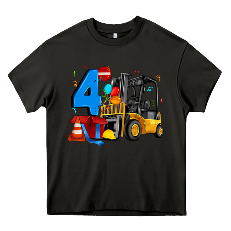 Forklift Birthday Four Heavy Core Tee by Artiststas | Teevron