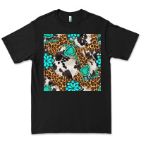Black western turquoise seamless pattern Premium Tee - BundleAndBundleShop