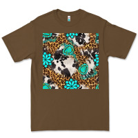 Cacao western turquoise seamless pattern Premium Tee - BundleAndBundleShop