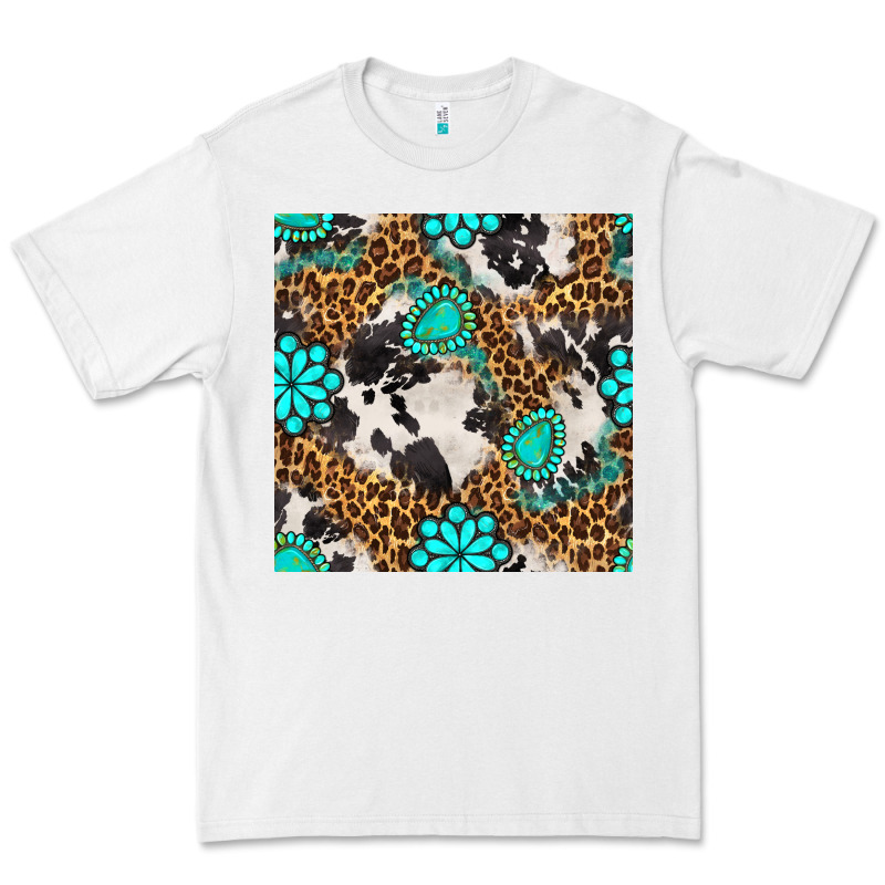 Western Turquoise Seamless Pattern Premium Tee by BundleAndBundleShop | Teevron