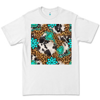 White western turquoise seamless pattern Premium Tee - BundleAndBundleShop