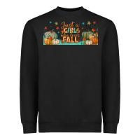 Black just a girl who loves fall libbey glass Heavyweight Sweatshirt - BundleAndBundleShop