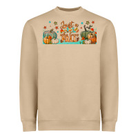 Mushroom just a girl who loves fall libbey glass Heavyweight Sweatshirt - BundleAndBundleShop