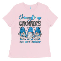 Snuggle Up Gnomies It's Cold Outside Ladies Tee | Teevron