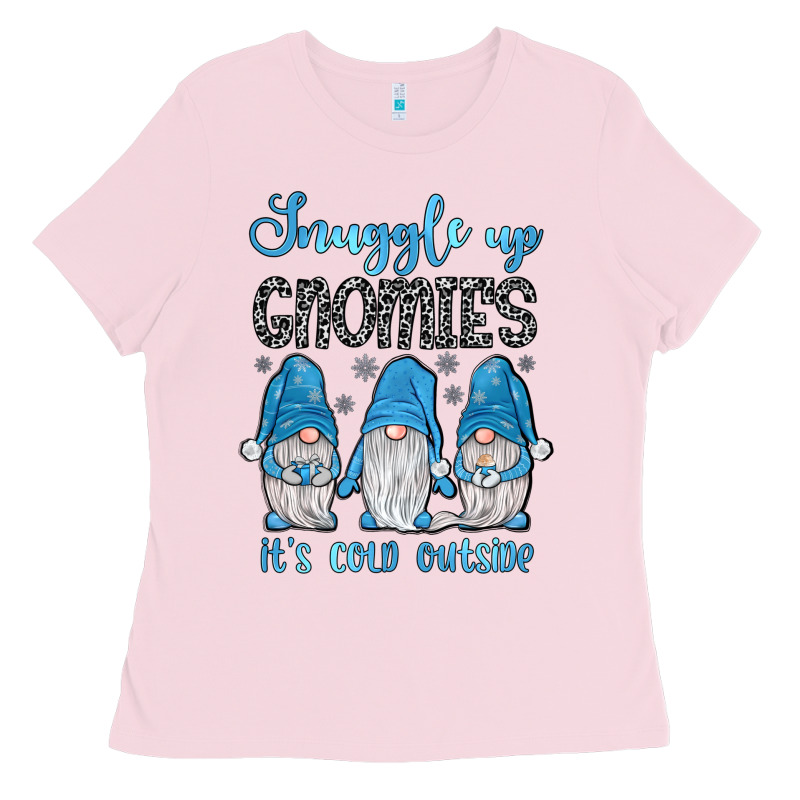 Snuggle Up Gnomies It's Cold Outside Ladies Tee by JahusDesignShop | Teevron