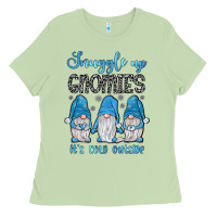 Matcha snuggle up gnomies it's cold outside Ladies Tee - JahusDesignShop