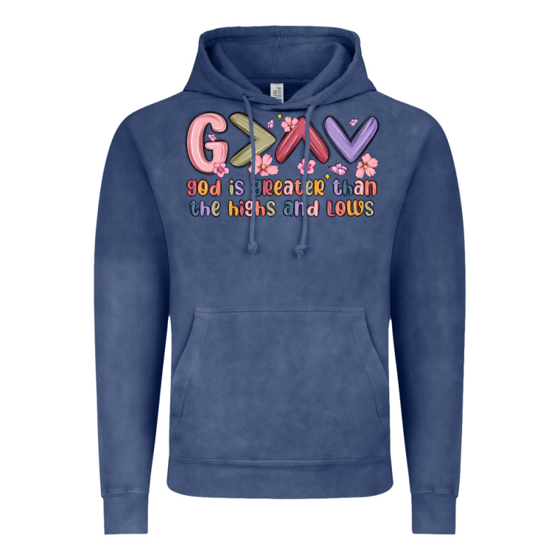 God Is Greater Than The Highs And Lows Vintage Hoodie by MaliasSmallBusiness | Teevron