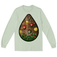 Matcha christmas  teardrop Long Sleeve Tee - BundleAndBundleShop