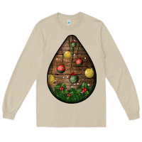 Mushroom christmas  teardrop Long Sleeve Tee - BundleAndBundleShop