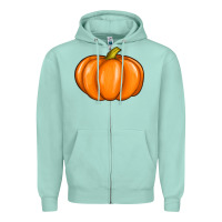 Seafoam pumpkin Zipper Hoodie - texasbilliewilder