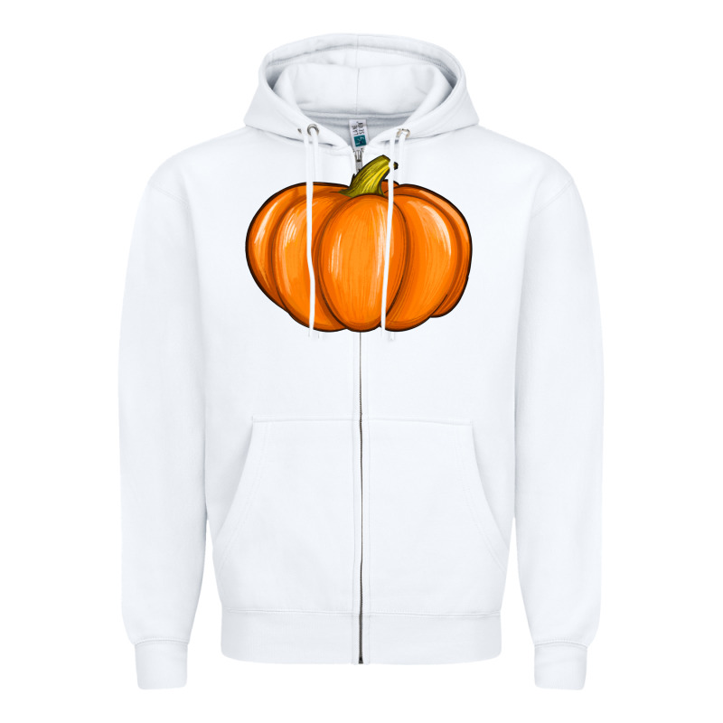 Pumpkin Zipper Hoodie by texasbilliewilder | Teevron