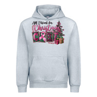 Heather Grey all i want for christmas is cure Urban Hoodie - FaDigitalArtStudio