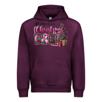 Mauve Wine all i want for christmas is cure Urban Hoodie - FaDigitalArtStudio