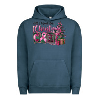 Pigment Midnight Navy all i want for christmas is cure Urban Hoodie - FaDigitalArtStudio