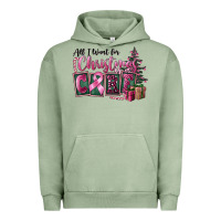 Pigment Oil Green all i want for christmas is cure Urban Hoodie - FaDigitalArtStudio