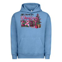 Pigment Pebble Blue all i want for christmas is cure Urban Hoodie - FaDigitalArtStudio