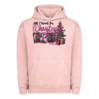 Pigment Salmon all i want for christmas is cure Urban Hoodie - FaDigitalArtStudio