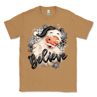 Toasted Coconut believe buffalo plaid white christmas santa claus Classic Tee - MaliasSmallBusiness