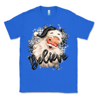 True Royal believe buffalo plaid white christmas santa claus Classic Tee - MaliasSmallBusiness